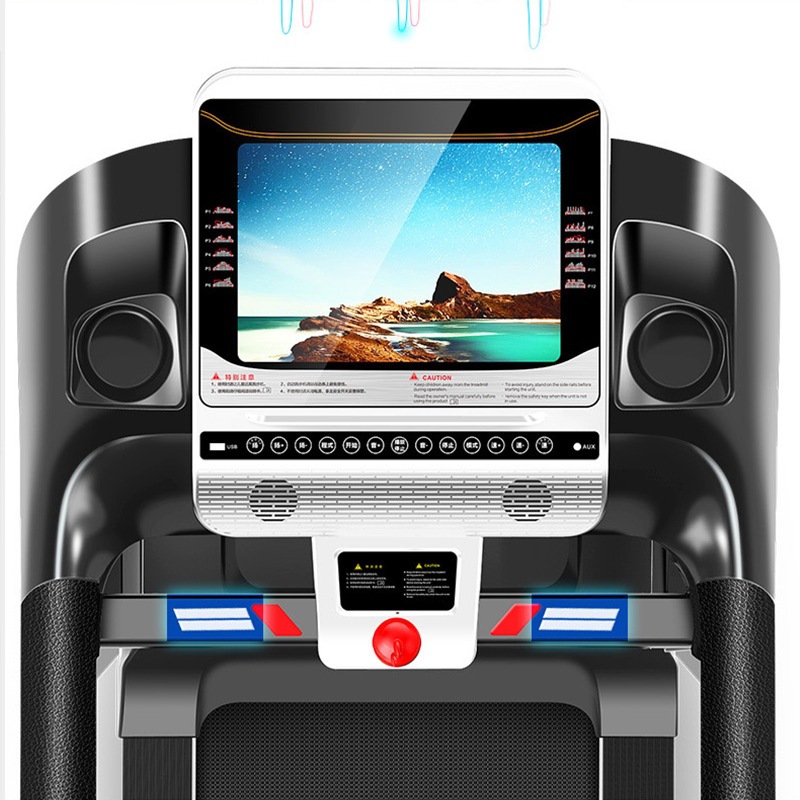 Cinta de correr multifuncional, cinta de correr grande inteligente con wifi, pantalla grande, equipo de fitness para interiores, adelgazamiento transfronterizo