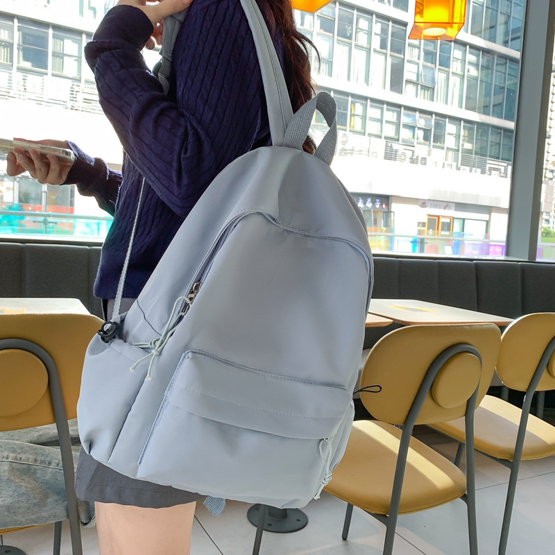 新款潮牌韩版书包女大容量中学生双肩包清新甜美休闲旅行双肩包|undefined