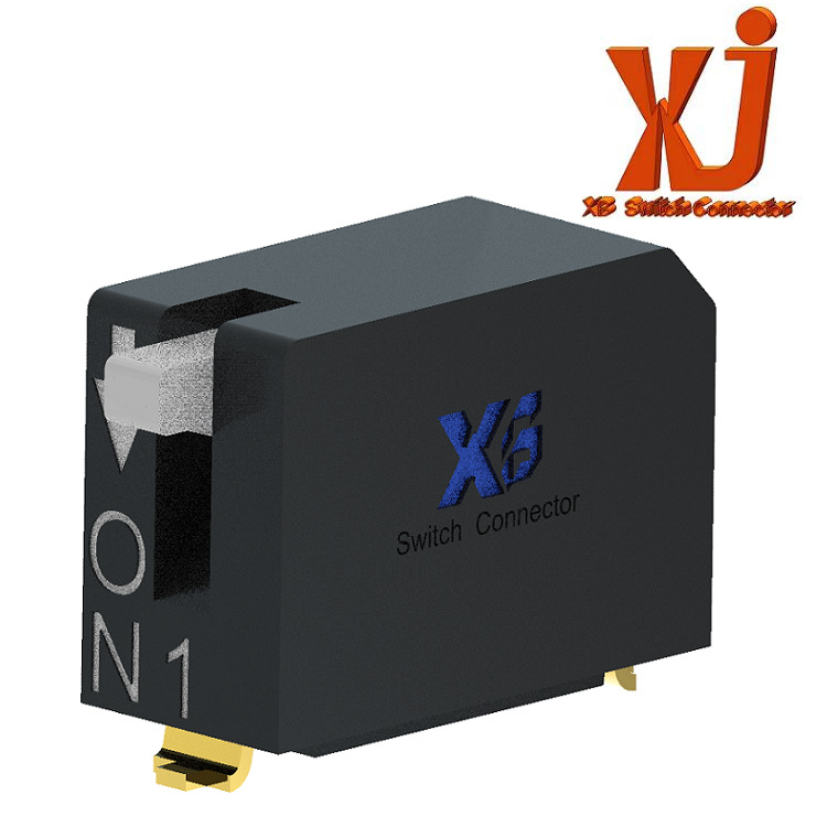 侧贴1位拨码开关间距2.54  侧拨贴片1档拨动开关 1位贴片侧拨开关