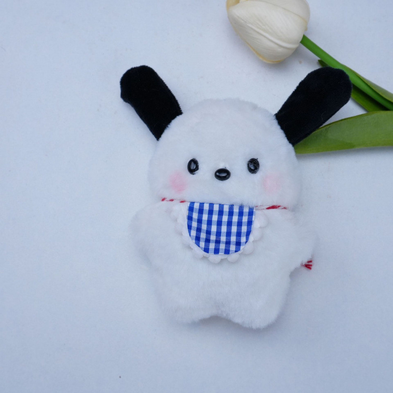 파란색 턱받이 파차 개