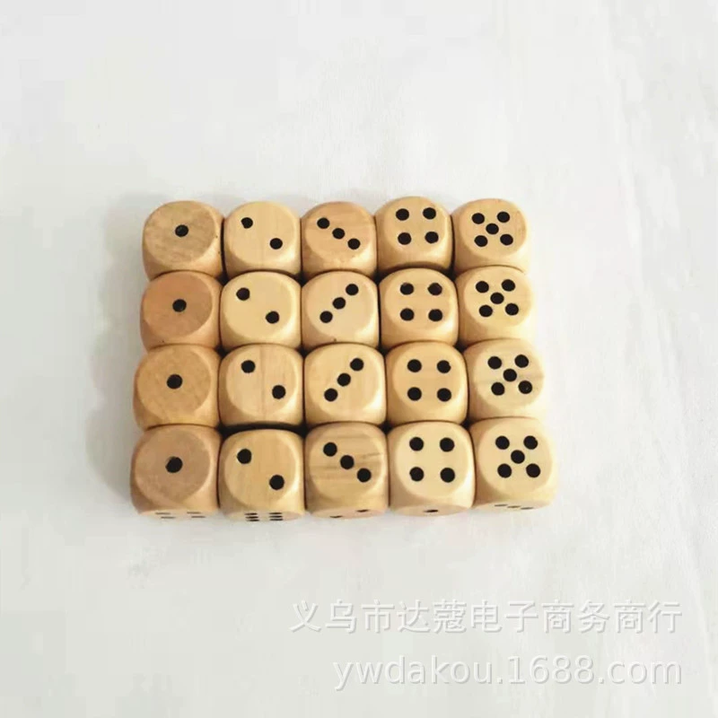 Деревянные кубики, игрушка из натурального дерева, 2 см