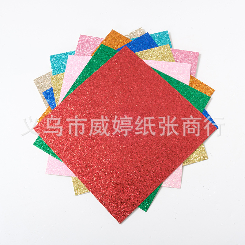 Papel brillante grueso de 300g, papel brillante dorado, cartulina brillante plateada, papel brillante para fiestas, en stock
