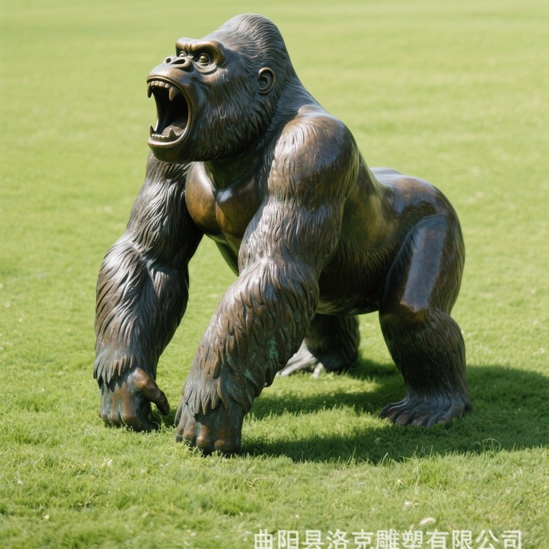 大型铸铜猩猩雕塑厂家定制装饰景观摆件乐园景区街道工艺雕塑批发|undefined