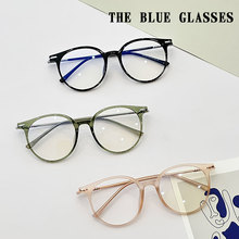 新款TR90近視眼鏡女可配鏡防藍光鏡片小紅書同款大框鏡架可批發圓