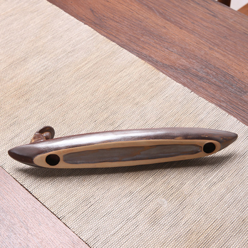 New Zen style one-leaf boating ceramic incense reclining incense insert multi-functional backflow aromatherapy furnace sandalwood creative ornaments