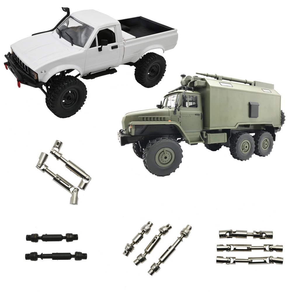 Naughty Dragon WPL Junkagas half truck modification and upgrade accessories DIY metal universal joint drive shaft