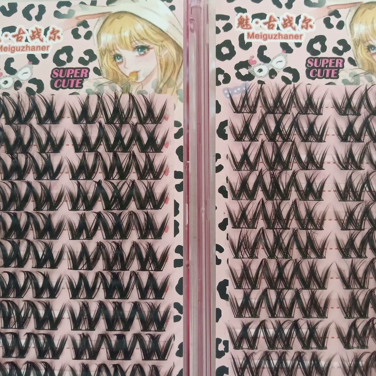 Ленивая трилогия большой емкости, сегментированные толстые цветочные рулоны для новичков, комиксы Барби, натуральные одиночные кластеры, длинные накладные ресницы