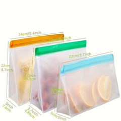 Temu専用スポットpeva食品保存袋果物野菜冷蔵庫eva立体収納防水密封袋