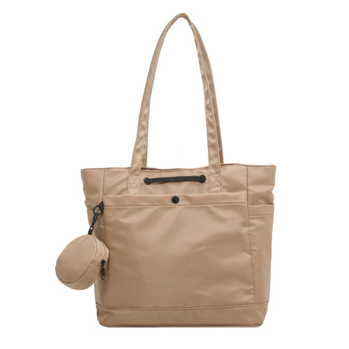 New style large tote bag, unisex student school commuting bag, waterproof single-shoulder bag, fashionable and versatile handbag, trendy