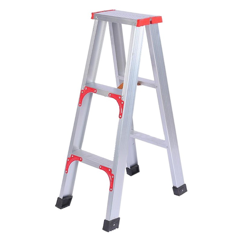 Factory wholesale aluminum alloy reinforced herringbone ladder thickened aluminum ladder household engineering ladder four meters five meters aluminum alloy ladder