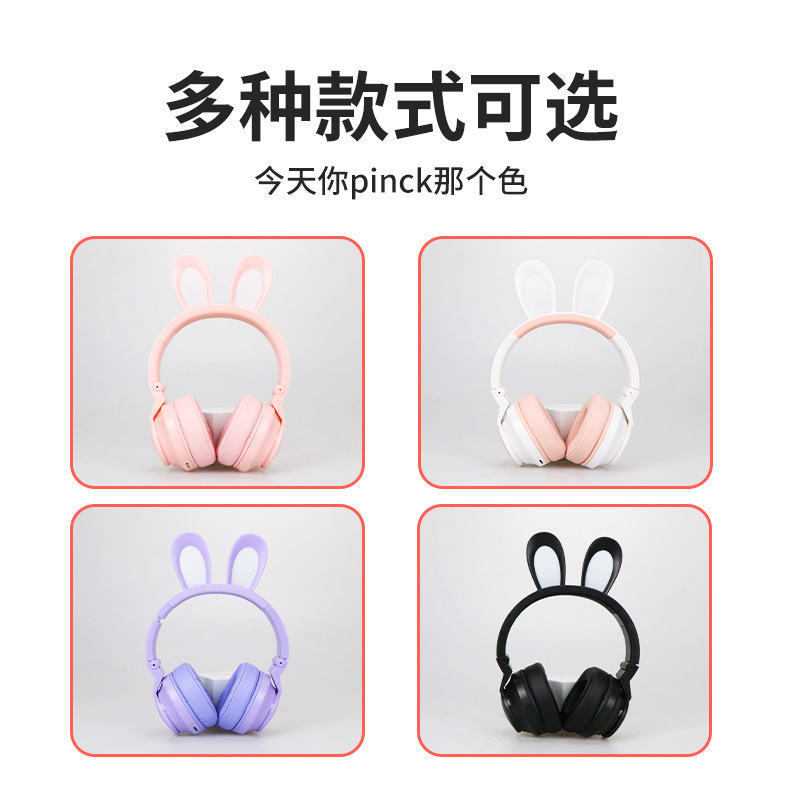 Nuevo auricular JST-29 Orejas de conejo auricular Bluetooth plegable luminoso estéreo de alta calidad teléfono móvil Universal