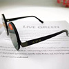 Trend crystal, metal retro glasses for leisure, simple and elegant design, wholesale