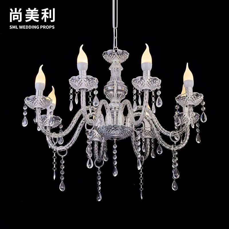 Shangmeili 結婚式結婚式ホール天井クリスタルランプ会場レイアウト小道具ホテル用品ウィンドウアクリルシャンデリア|undefined