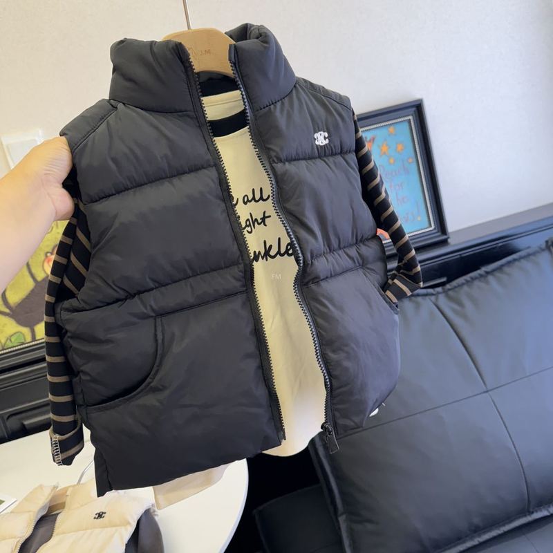 新款儿童印花羽绒棉马甲婴儿宝宝内外穿秋冬加厚背心代发微商外贸|undefined