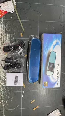 Cross-Border Hot-Selling Rearview Mirror Dash Cam with Reversing Image, Dual-Camera Front and Rear Recording Dvr (Driving recorder) - 35inch-dual-lens
