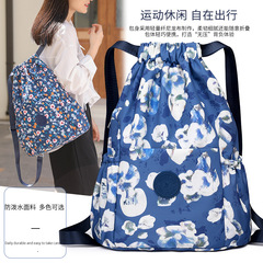 2024 New Korean Style Trendy Fashion Women's Dual Shoulder Bag for Middle-Aged Women, Oxford Cloth Printed Mother's Bag