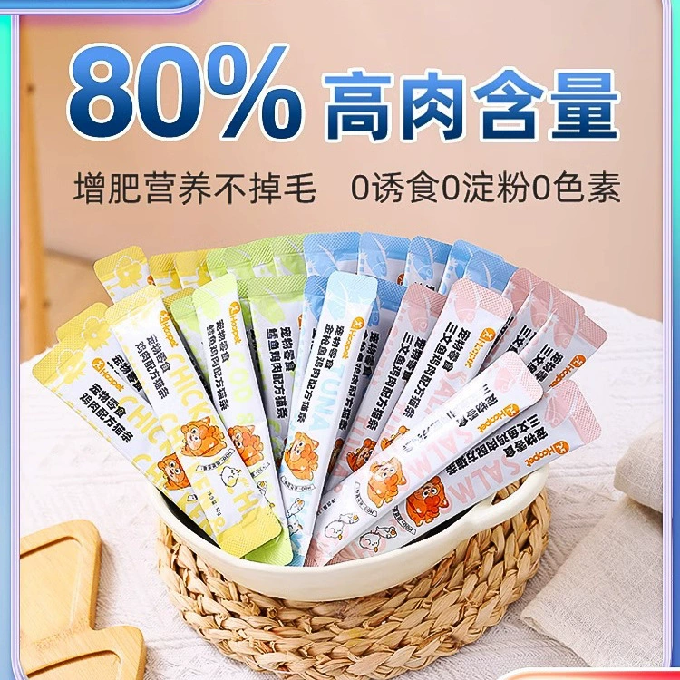 Ленты для кошек, 100 штук, целая коробка, закуски для кошек, взрослые кошки и котята, питательная гидратация, консервированный влажный корм, смешанный с кормом для кошек, курица