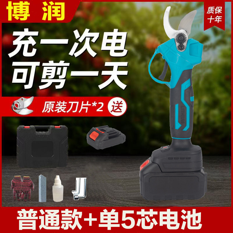 プロの国境を越えた電動剪定鋏、リチウム電池剪定鋏、庭の果樹の果実の枝はさみ、園芸の枝剪定電動工具|undefined