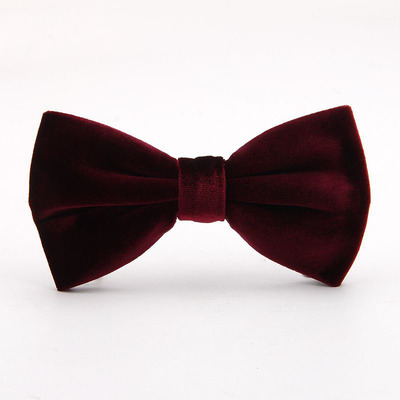 結婚婚禮新郎伴郎韓式西裝黑色男士金絲絨婚紗拍照蝴蝶結領結