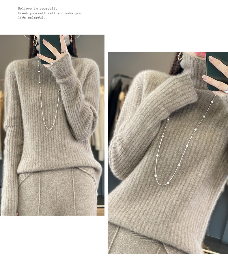 E0537 1500K ÁO LEN NỮ QINTDCA ÁO LEN MÙA XUÂN THU ĐÔNG THỜI TRANG NỮ G04 SẢN PHẨM MỚI