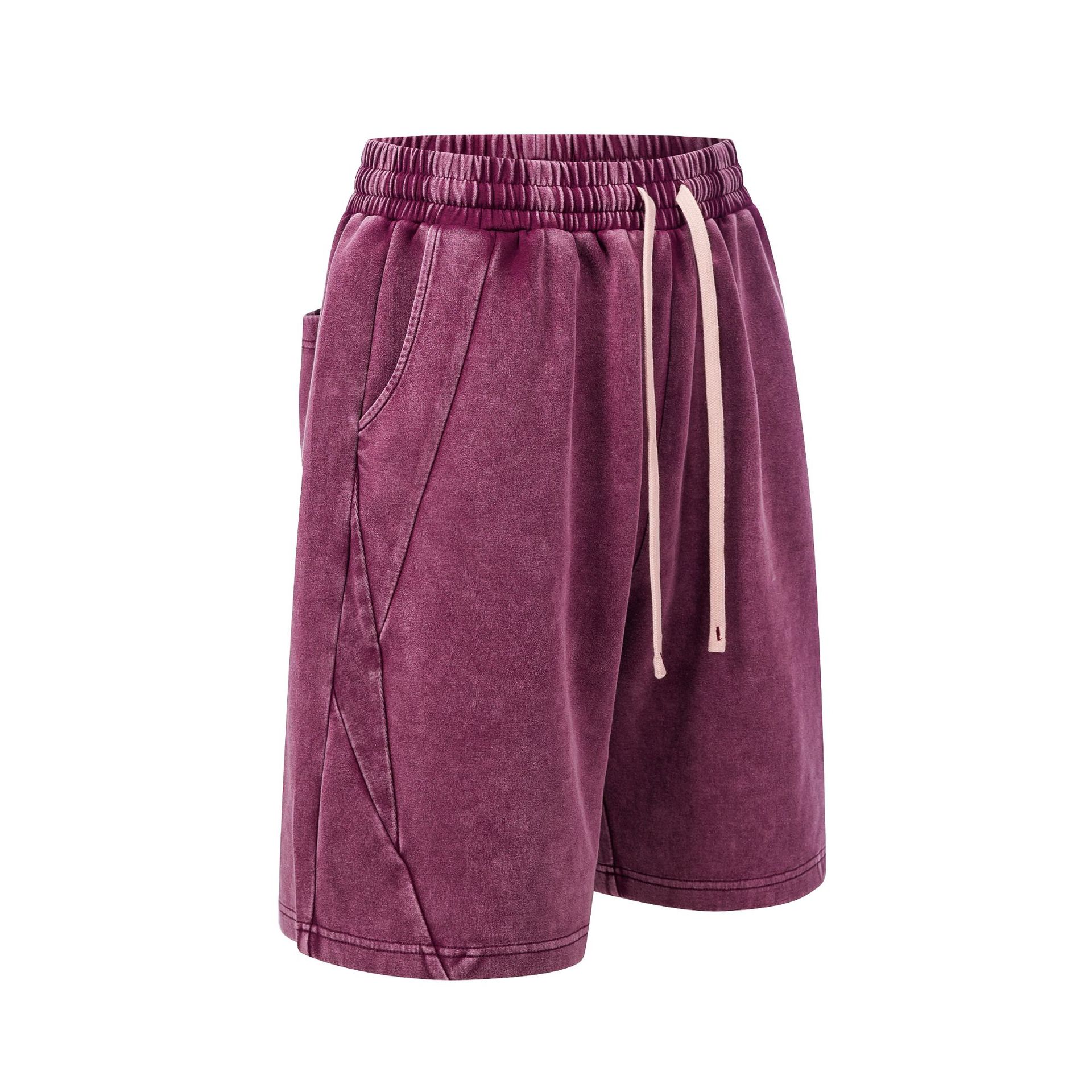 Chain tide hombre hace viejos pantalones cortos casuales de verano pesados pantalones cortos tiñidos lavados con agua pantalones cortos retro americanos pantalones cortos de hombre