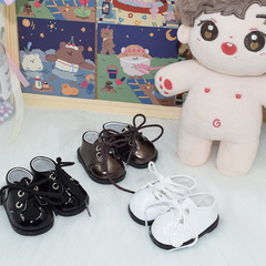 Fat baby shoes 20CM cotton doll fat body wearing shoes fat plush toy leather shoes 16 size salon doll shoes