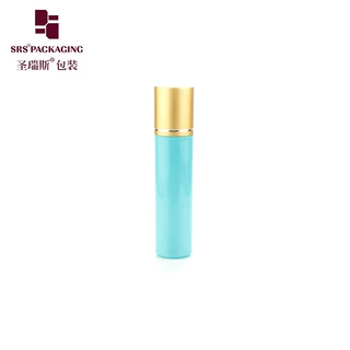 源头厂家大容量30ML蓝色蒙砂塑珠滚珠瓶驱蚊香体精华分装 走珠瓶