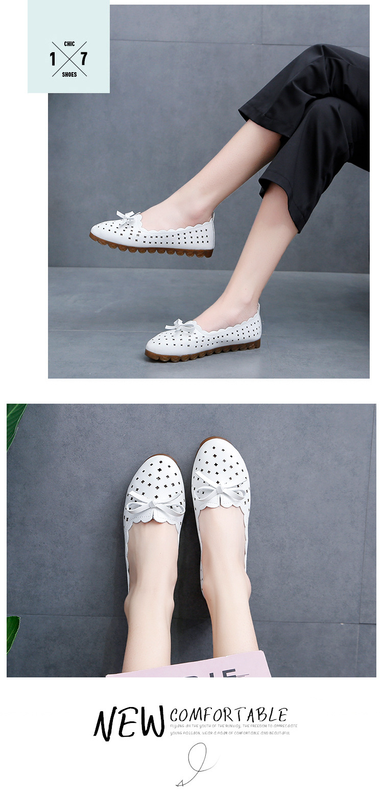 Mary Jane shoes women's flat shoes women's shoes and summer models shallow mouth one pedal lazy shoes breathable hollow women's single shoes_voghion.com
