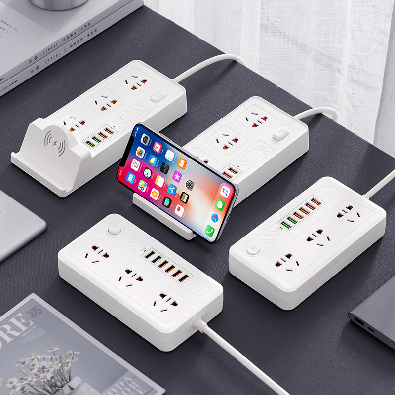 插座无线充电多用途排插USB快充插线板接线板插板插排