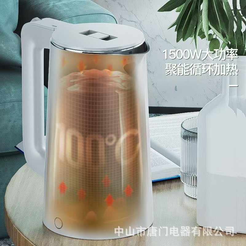 Wanlida 電気ケトル家庭用電気ケトルケトルステンレス鋼自動電源オフケトル電気ケトル|undefined