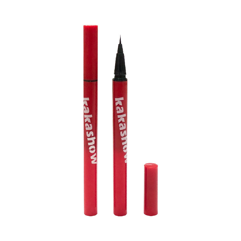 Kakashow, un lápiz de delineador de ojos de maquillaje fino, suave y rápido, color y desarrollo de delineador de ojos duradero, impermeable, sin manchas. image 6