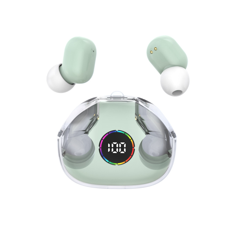 新型xg77走馬灯無線bluetoothイヤホンtws入耳式超長航続半透明宇宙室イヤホン|undefined