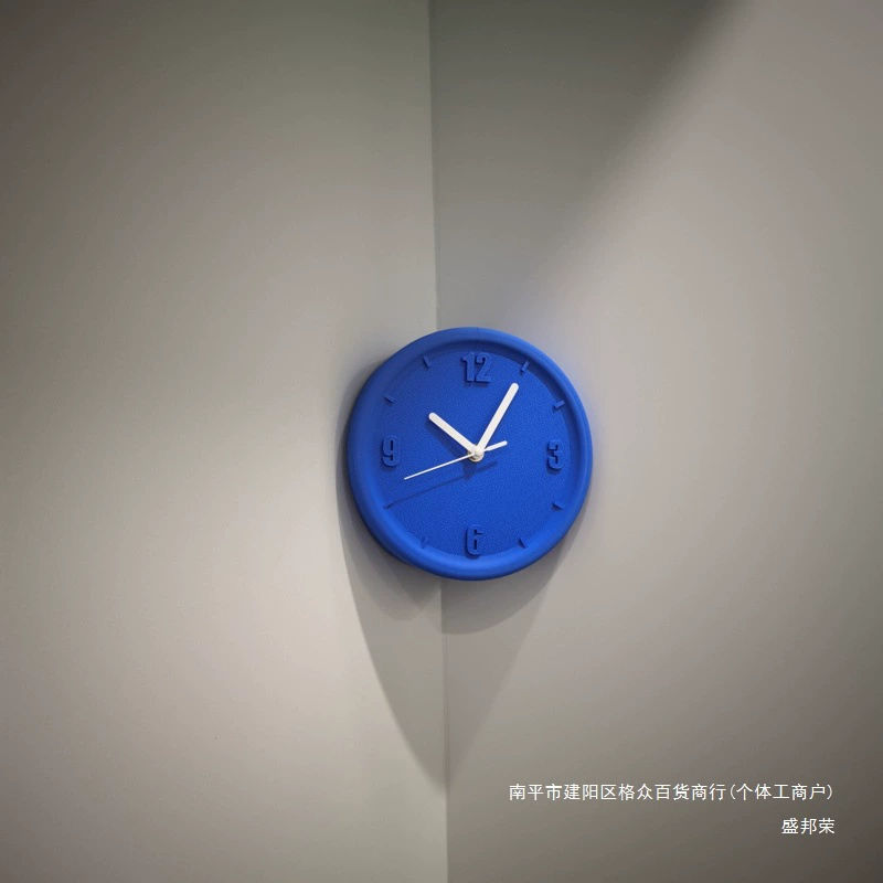 Технологичный декоративный однотонный угловой простой современный настенный цифровой часы без сверления, бесшумные, пластиковые, с закрытием отверстий