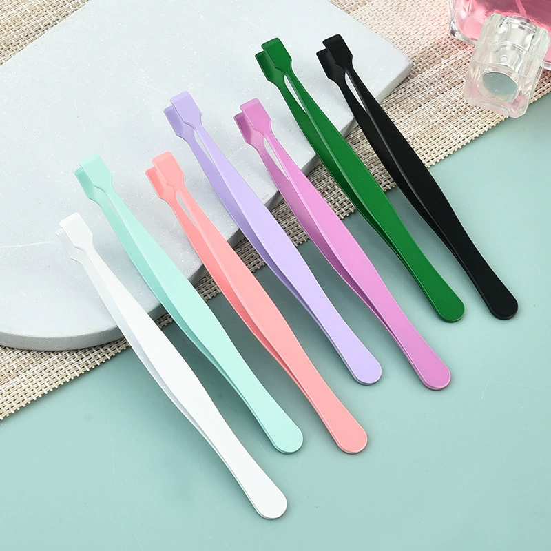 Зажим для накладных ресниц и бровей из нержавеющей стали, без клея, для нанесения и подбора, вспомогательный косметический инструмент