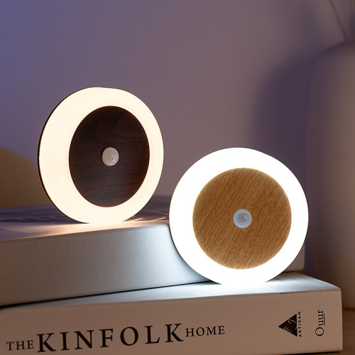 Copper coin lamp induction night light creative light sense usb charging night light human body induction light smart home wardrobe light