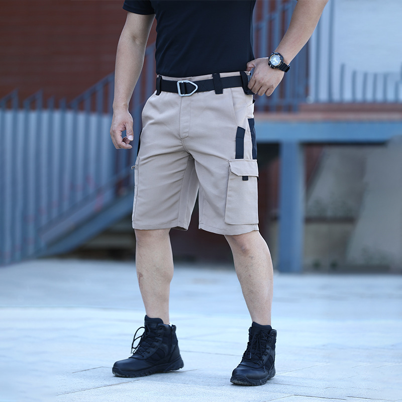 Fábrica directa de pantalones tácticos para hombres, pantalones cortos de camuflaje militares rápidos, bolsillos de herramientas al aire libre, pantalones impermeables.