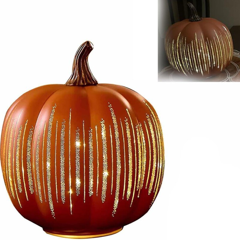 跨境新款Twinkle Light Pumpkins闪闪发光的南瓜家居摆件|undefined