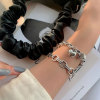 Retro brand bracelet, universal jewelry hip-hop style, Korean style, silver 925 sample, simple and elegant design