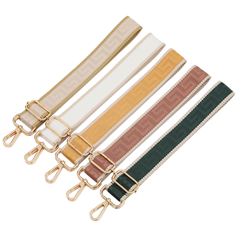 Polyester Color Block Bag Strap display picture 4
