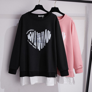 200/350kg plus fat large extra large size 300kg loose Autumn Sweater bust/150/160-6173