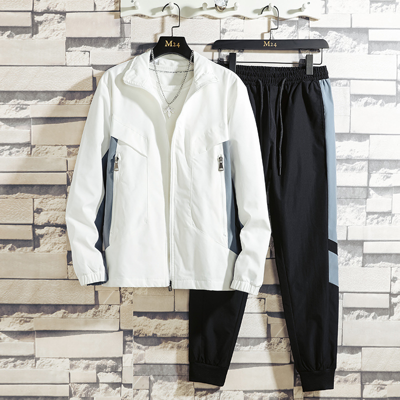 Suéter para hombres otoño nuevos productos para estudiantes traje casual universal para hombres estilo coreano suelto juvenil traje deportivo