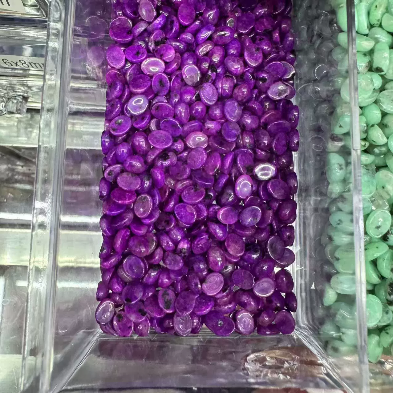 Organic gemstone for ring, accessories, 6x, x8, DIY