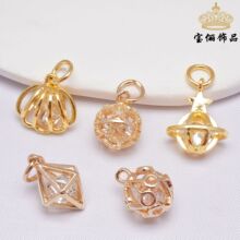 14k����ɫ΢��ʯ�U�յ��� diy�Ʒ�������朒쉋�������l