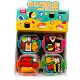 Creative detachable food snack lunch box Eraser Set Play House cartoon eraser Student Prizes
