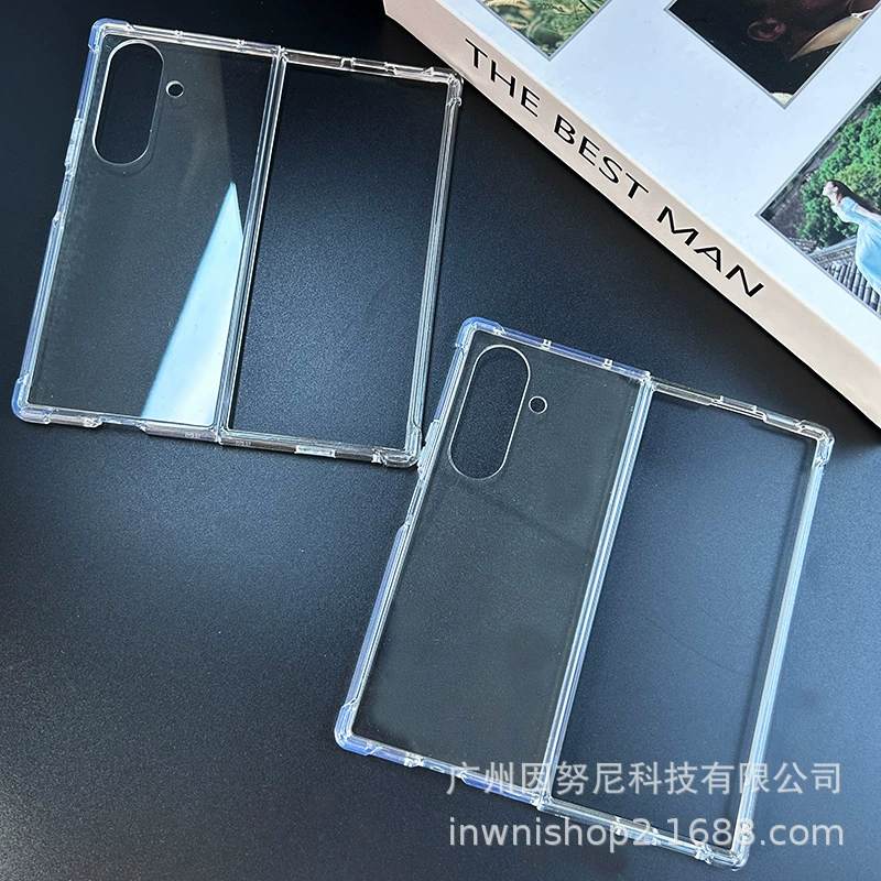 Подходит для Samsung Galaxy Z Fold7, прозрачный чехол для мобильного телефона, складной экран Z Fold 7, защитный чехол от падения