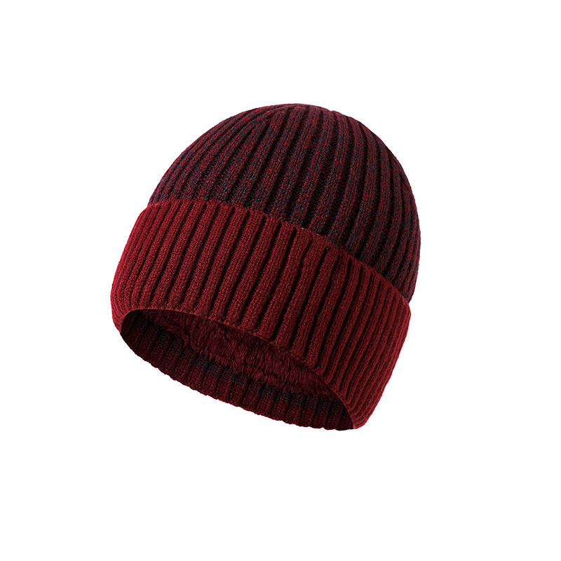 Unisex Herren Winter Doppelstrickmütze Erwachsene Fleece warme Strickmütze_voghion.com