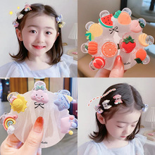 韓國發飾發夾嬰兒可愛公主發卡子女童小女孩雛菊抓夾兒童寶寶頭飾
