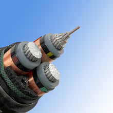 国标铝芯电缆电线高压电缆YJLV22 3 4 5芯聚乙烯黑色电力电线批发
