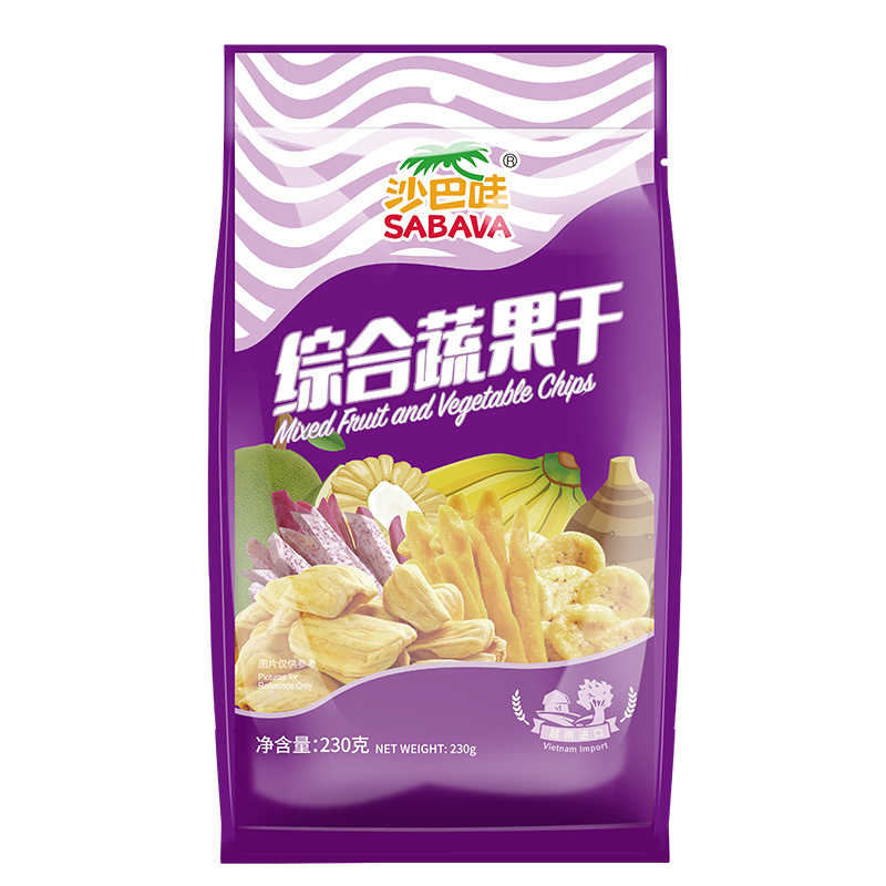 沙巴哇(SABAVA)越南进口综合蔬果干230g*2袋休闲健康即食零食大包