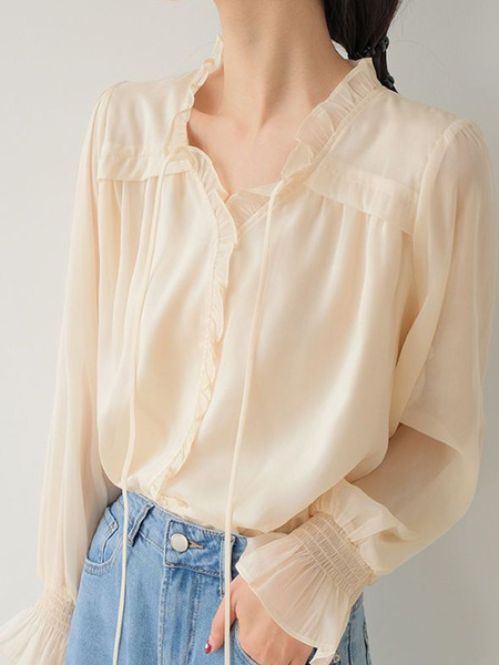 Apricot long-sleeve